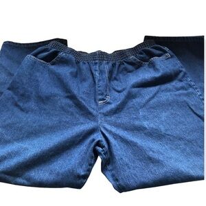 Chic Jeans Women’s Size 18‎ Petite Stretch Blue Pull Over Pockets